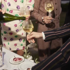 Lot de 2 verres à vin blanc