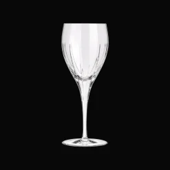 Lot de 2 verres à vin blanc en cristal