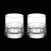 Lot de 2 verres à whisky double en cristal