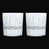 Lot de 2 verres à whisky old-fashioned en cristal