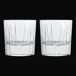 Lot de 2 verres à whisky old-fashioned en cristal