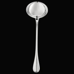 Louche à potage en métal argenté