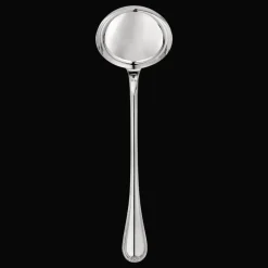 Louche à potage en métal argenté