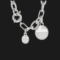 Médaille en Argent Massif - Ondulations