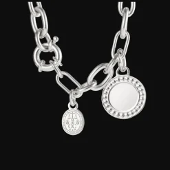 Médaille en Argent Massif - Perles