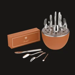 MOOD Party - Ensemble pour 6 personnes (24 pièces) en métal argenté avec écrin