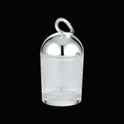 Moutardier en métal argenté