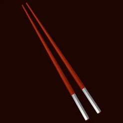Paire de baguettes japonaises rouges