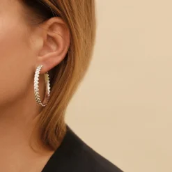 Paire de Créoles en Argent Massif