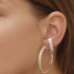 Paire de Créoles en Argent Massif