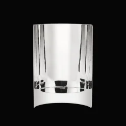 Paravent en métal argenté