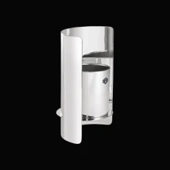 Paravent en métal argenté