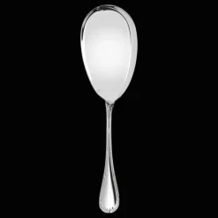 Pelle à servir riz/frites en métal argenté