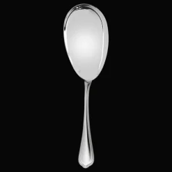 Pelle à servir riz/frites en métal argenté