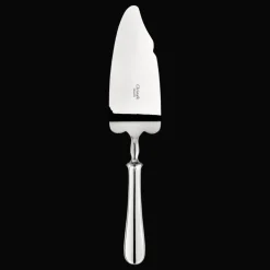 Pelle coupante à gâteaux et glace en métal argenté