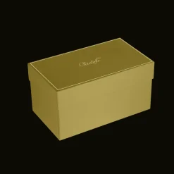 Photophore en métal argenté et verre borosilicate