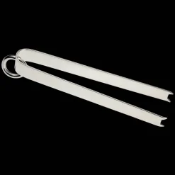 Pince à glace en métal argenté