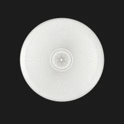 Plat à tarte en porcelaine finition Platine