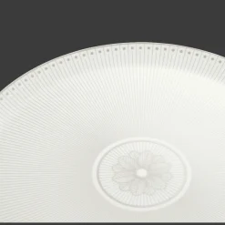 Plat à tarte en porcelaine finition Platine