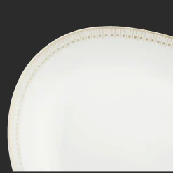 Plat ovale 38 cm finition Or