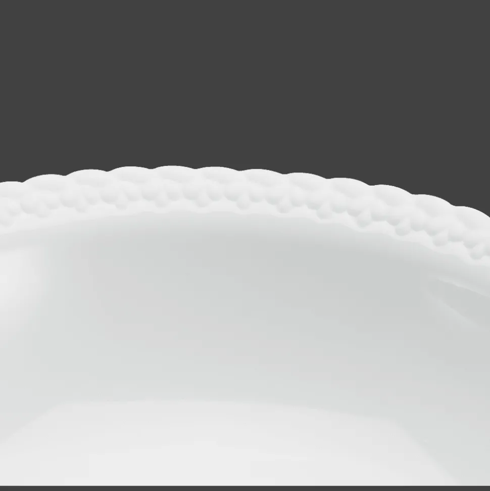 Plat rond creux en Porcelaine