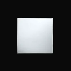 Plateau Carré en métal argenté