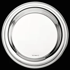 Plateau de carafe en métal argenté