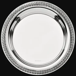 Plateau de carafe en métal argenté