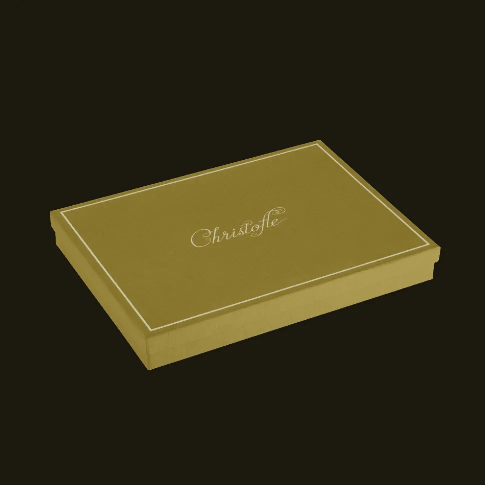 Plateau rectangulaire en métal argenté - 22 x 16 cm