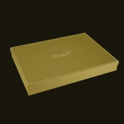 Plateau rectangulaire en métal argenté - 45 x 32 cm