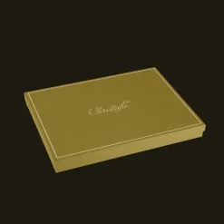 Plateau rectangulaire en métal argenté - 21 x 30 cm