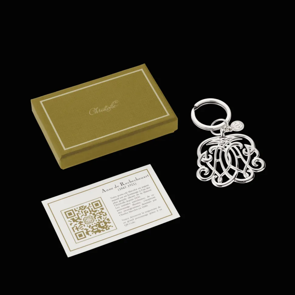Porte-clés AU en argent massif - Anne de Rochechouart Duchesse d'Uzes