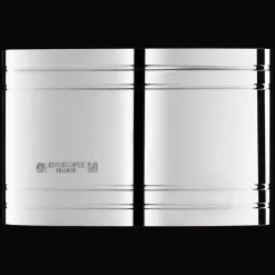 Rond de serviette en métal argenté