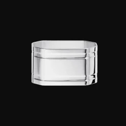 Rond de serviette en métal argenté