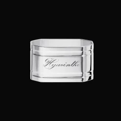 Rond de serviette en métal argenté