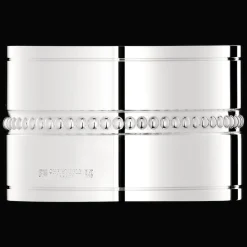 Rond de serviette en métal argenté