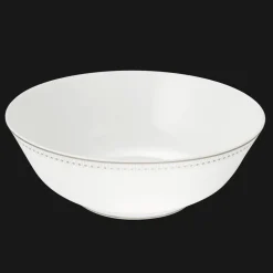 Saladier en porcelaine finition Platine