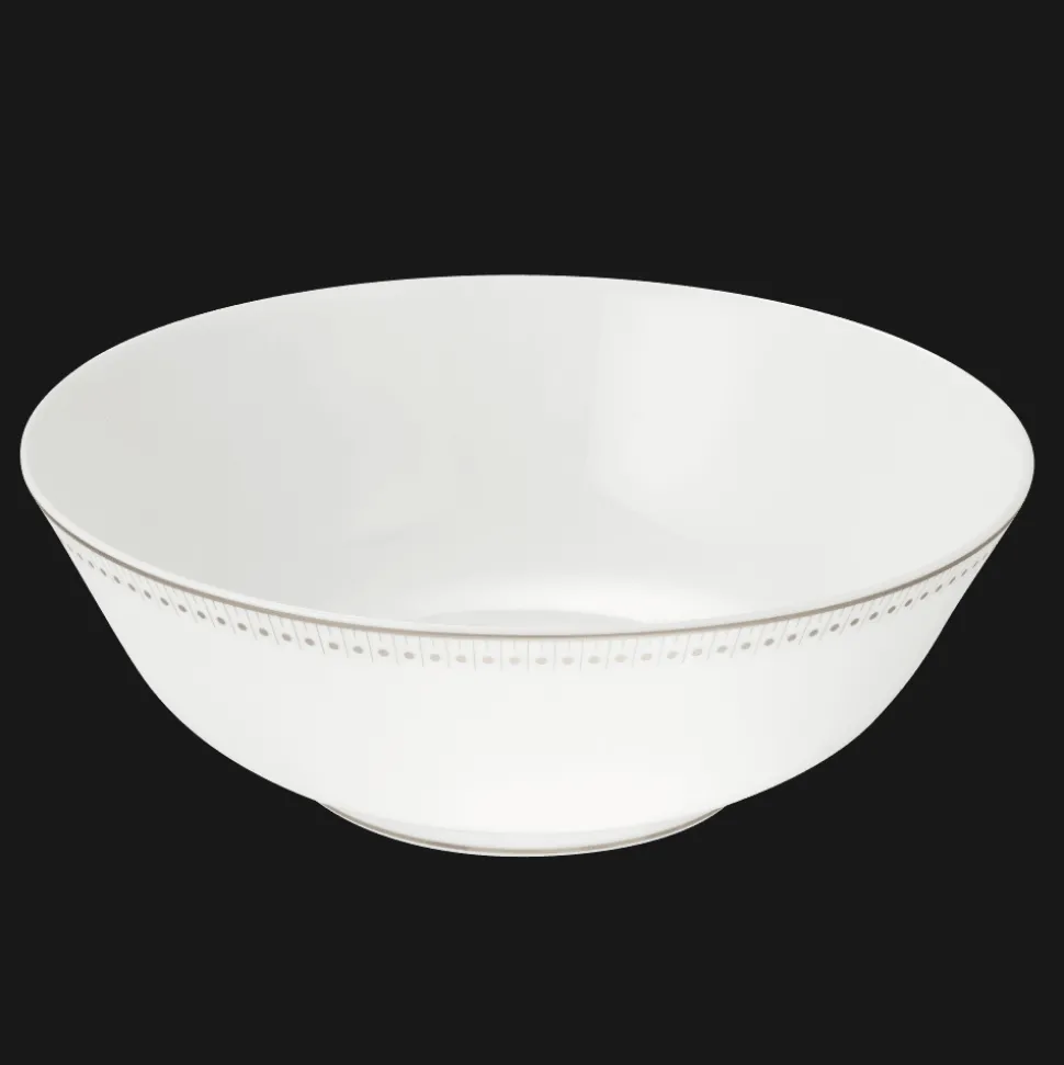 Saladier en porcelaine finition Platine