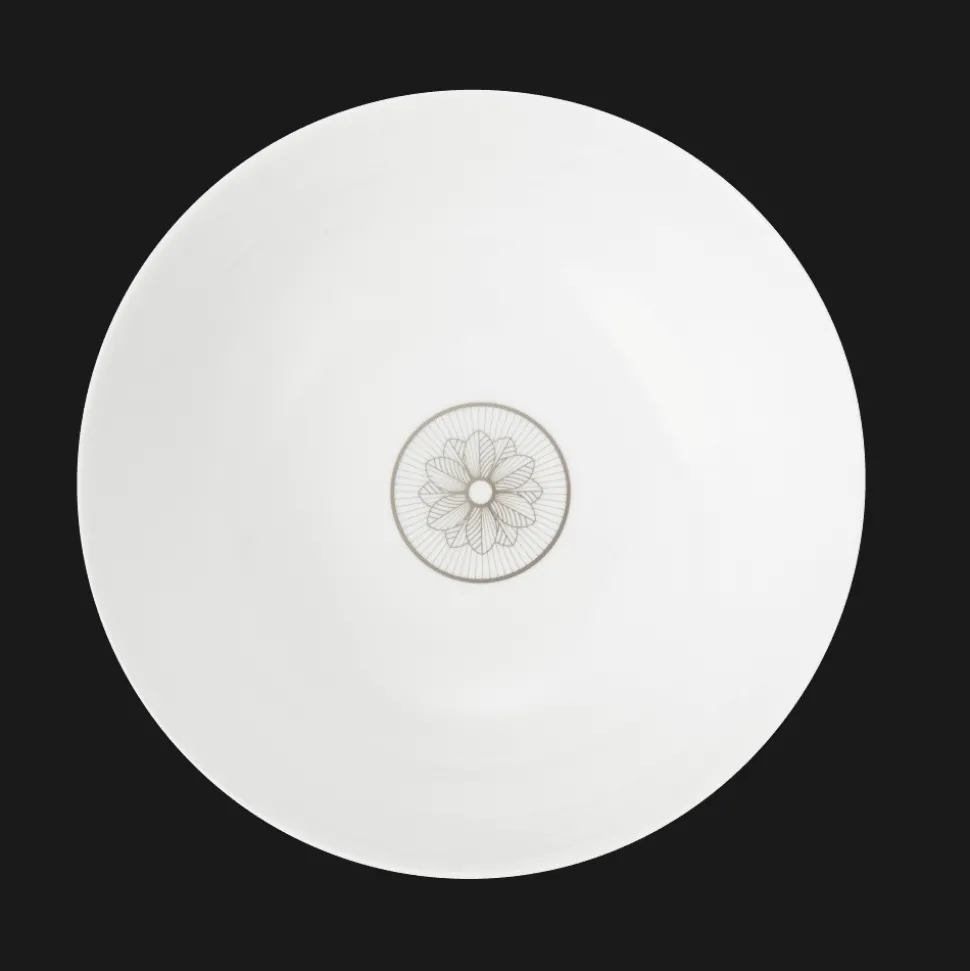 Saladier en porcelaine finition Platine