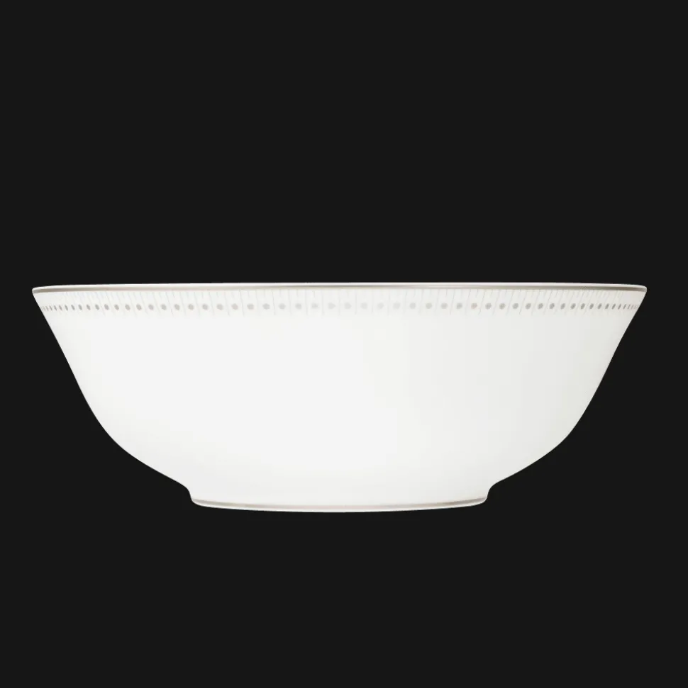 Saladier en porcelaine finition Platine