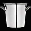Seau à champagne 2 bouteilles en métal argenté