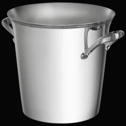Seau à champagne 2 bouteilles en métal argenté
