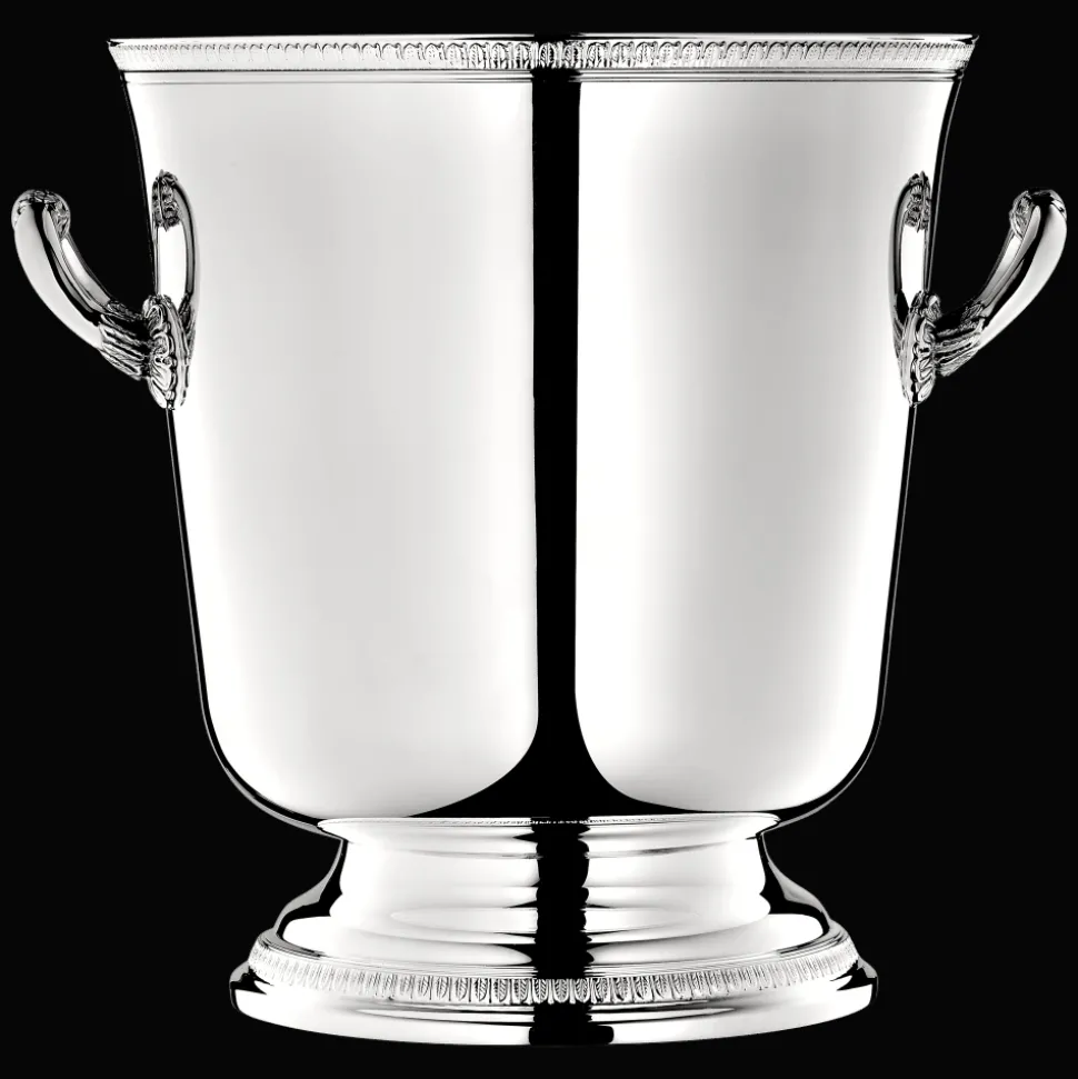 Seau à champagne en métal argenté