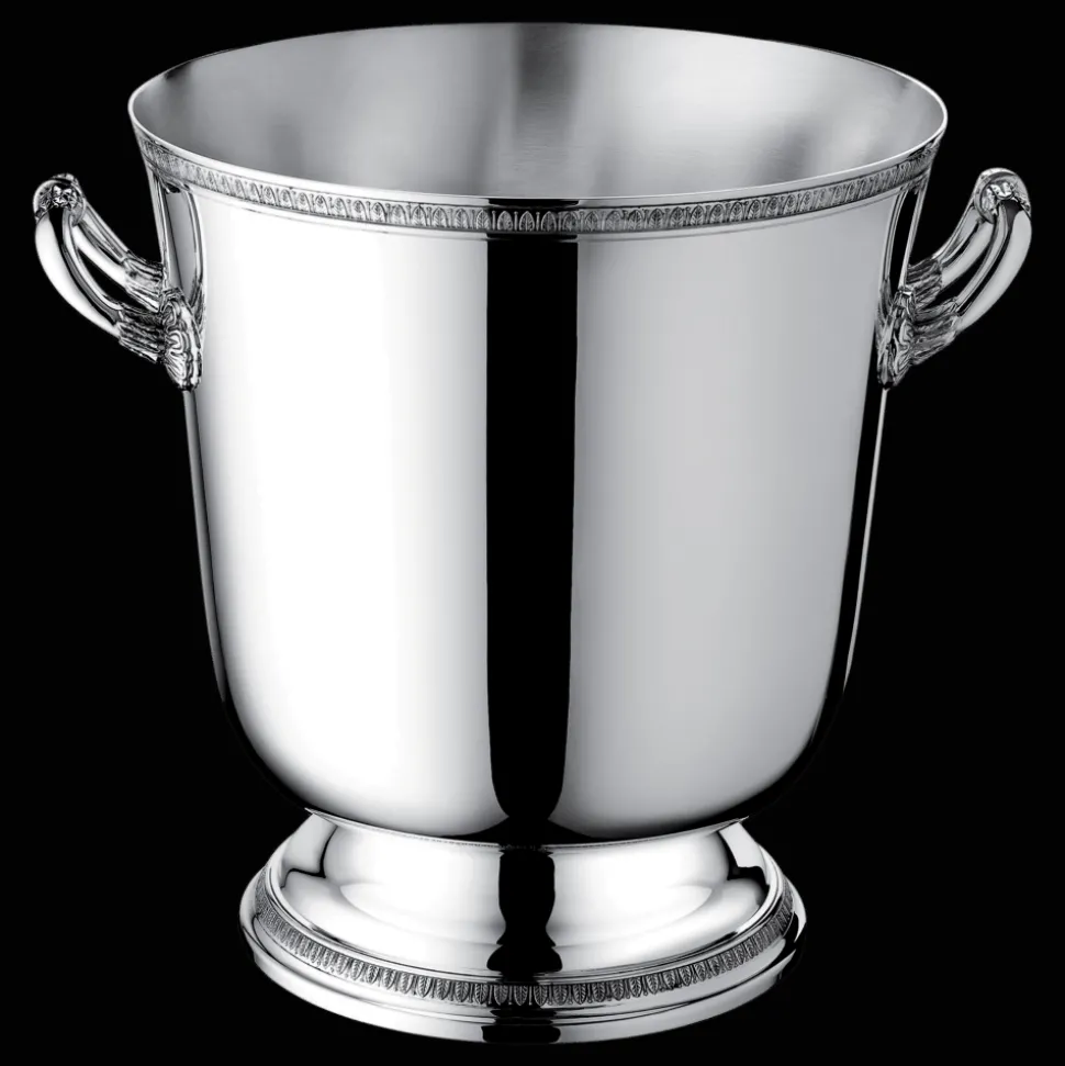 Seau à champagne en métal argenté