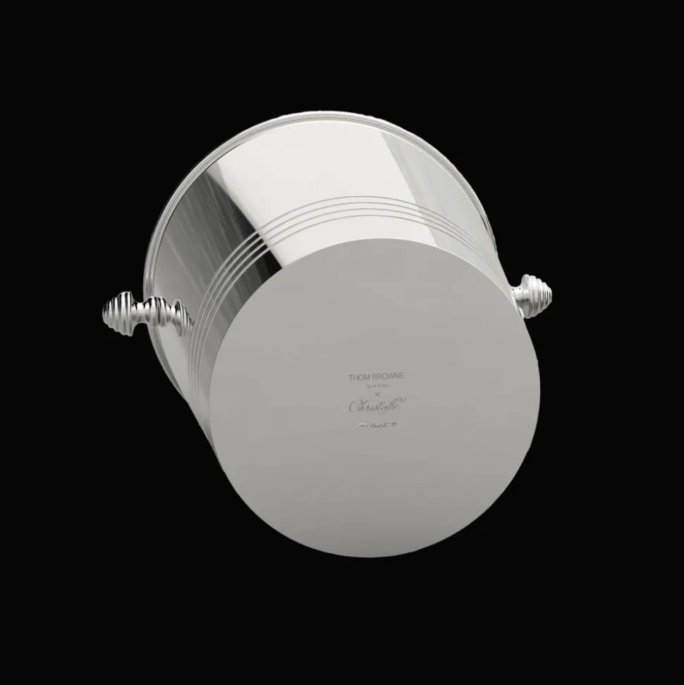 Seau à Champagne en métal argenté