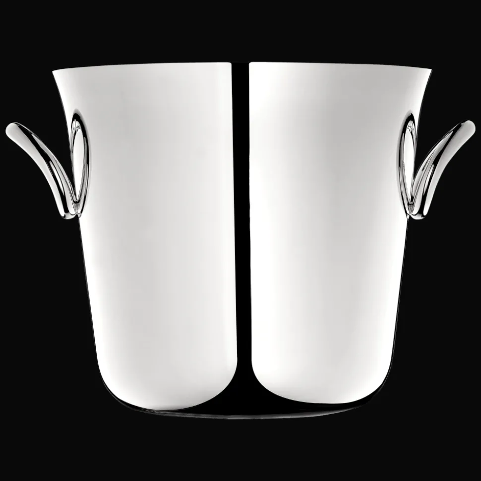 Seau à champagne en métal argenté