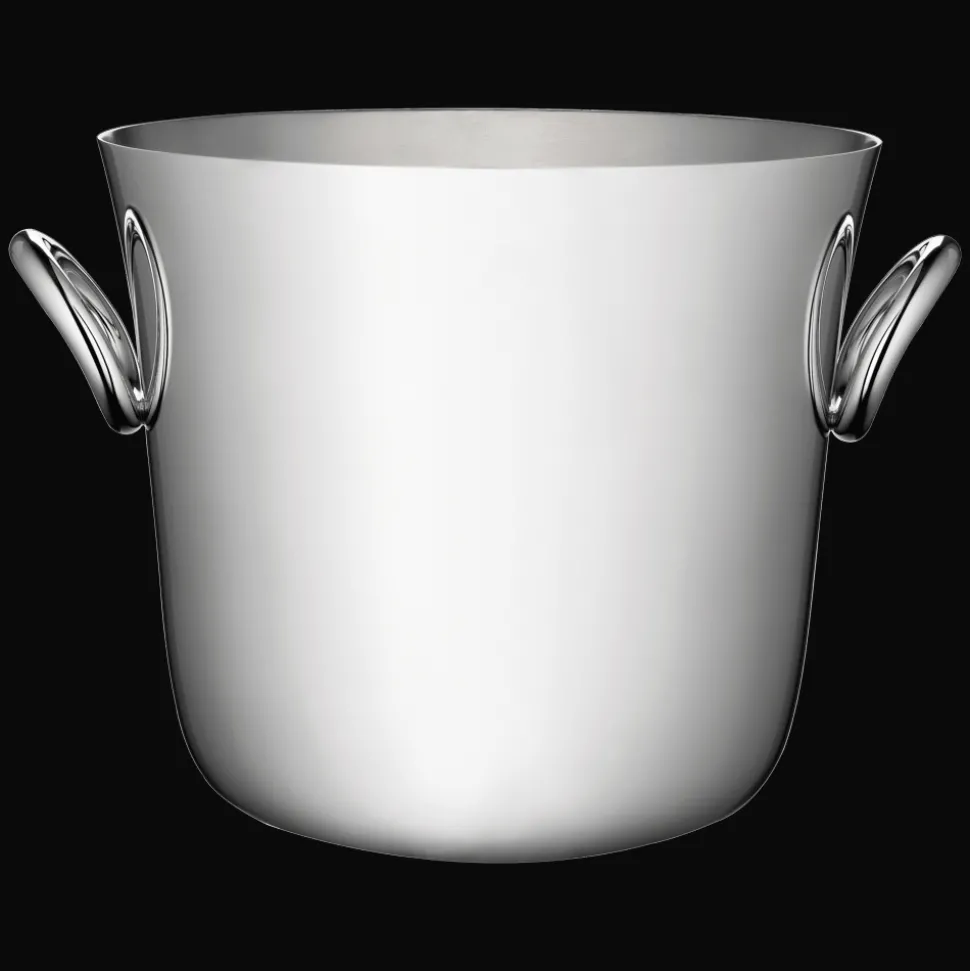 Seau à champagne en métal argenté