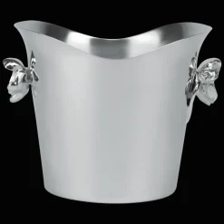 Seau à glace en métal argenté