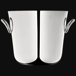 Seau à glace en métal argenté