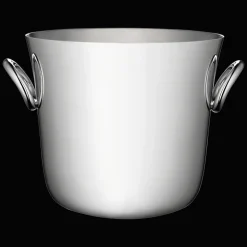 Seau à glace en métal argenté